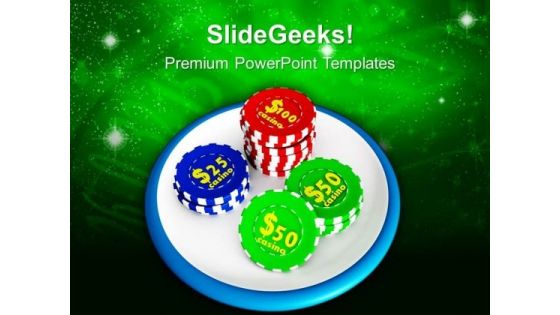 Gambling Of Poker Chips PowerPoint Templates Ppt Backgrounds For Slides 0213 Gambling Of Poker Chips PowerPoint Templates Ppt Backgrounds For Slides 0213