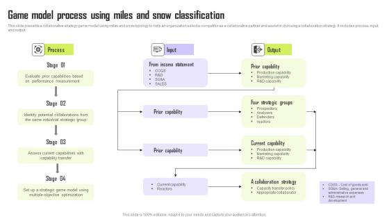 Game Model Process Using Miles And Snow Classification Template Pdf