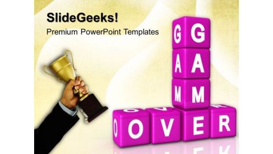 Game Over Winner Success PowerPoint Templates And PowerPoint Themes 0512