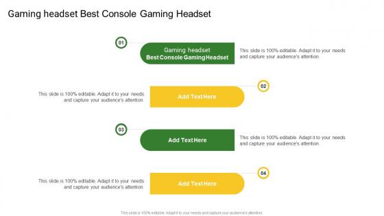 Gaming Headset Best Console Gaming Headset In Powerpoint And Google Slides Cpb