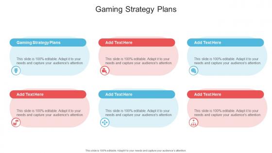 Gaming Strategy Plans In Powerpoint And Google Slides Cpb