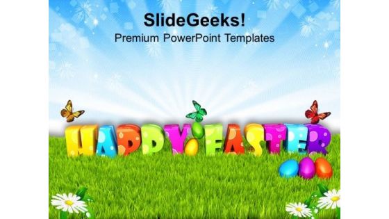 Garden Theme For Good Wishes Of Happy Easter PowerPoint Templates Ppt Backgrounds For Slides 0313 Garden Theme For Good Wishes Of Happy Easter PowerPoint Templates Ppt Backgrounds For Slides 0313