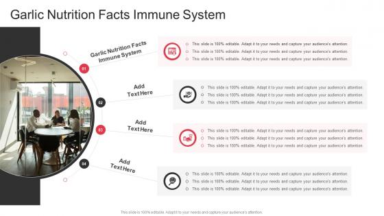 Garlic Nutrition Facts Immune System In Powerpoint And Google Slides Cpb