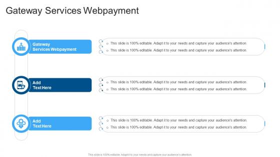 Gateway Services Webpayment In Powerpoint And Google Slides Cpb