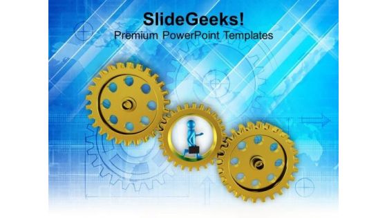 Gear Business And Marketing PowerPoint Templates Ppt Backgrounds For Slides 0613