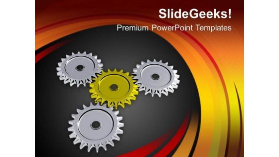 Gear Business Process For Success And Profit PowerPoint Templates Ppt Backgrounds For Slides 0613