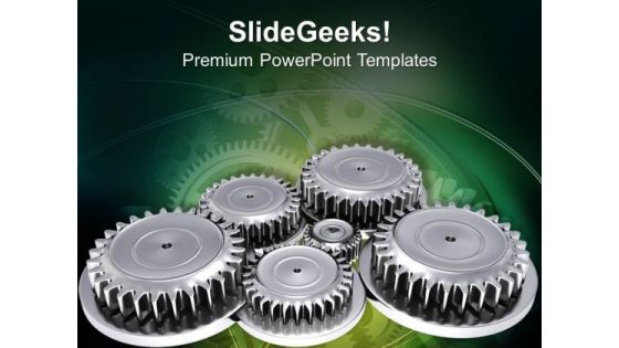 Gear Process Of Marketing PowerPoint Templates Ppt Backgrounds For Slides 0613
