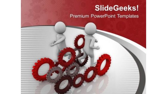 Gear Processes Are Good For Business PowerPoint Templates Ppt Backgrounds For Slides 0713