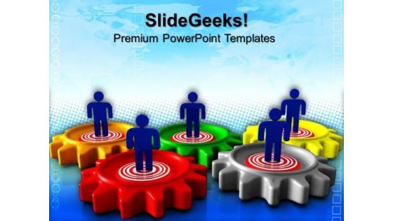 Gear Target Business PowerPoint Templates And PowerPoint Themes 0612