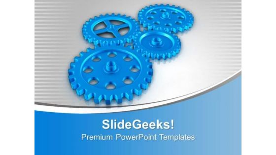 Gear The Sales Process PowerPoint Templates Ppt Backgrounds For Slides 0613