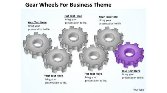 Gear Wheels For Business Theme Ppt Action Plan PowerPoint Slides