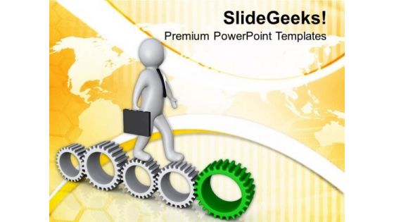 Geared Approch Can Give You Success PowerPoint Templates Ppt Backgrounds For Slides 0713