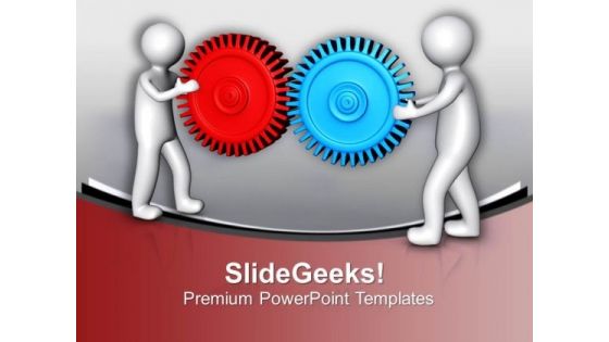 Gearing The Process Is Important PowerPoint Templates Ppt Backgrounds For Slides 0713 Gearing The Process Is Important PowerPoint Templates Ppt Backgrounds For Slides 0713