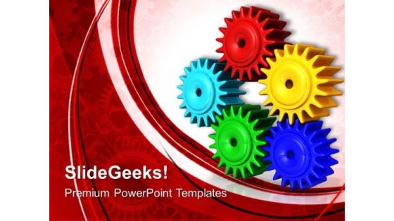 Gears01 Communication PowerPoint Templates And PowerPoint Themes 0512