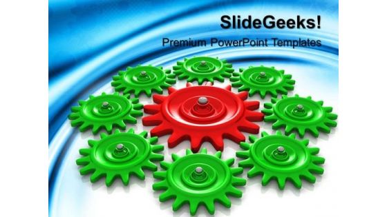 Gears01 Leadership PowerPoint Templates And PowerPoint Themes 0512