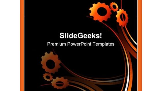 Gears Abstract Background PowerPoint Themes And PowerPoint Slides 0811