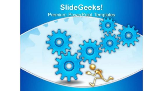 Gears Blue Gearwheels PowerPoint Templates And PowerPoint Themes 0512