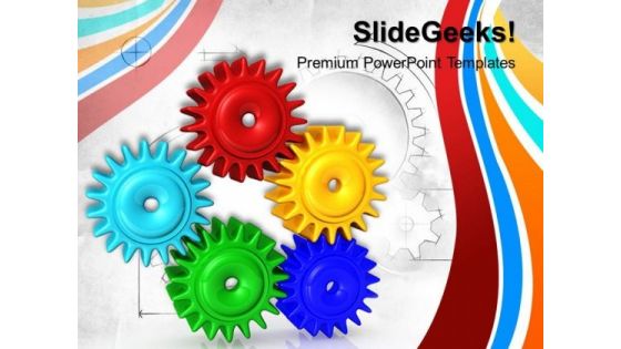 Gears Communication PowerPoint Templates And PowerPoint Themes 0512