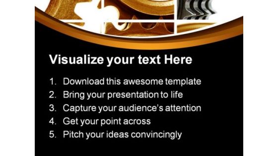 Gears Composition Industrial PowerPoint Themes And PowerPoint Slides 0411