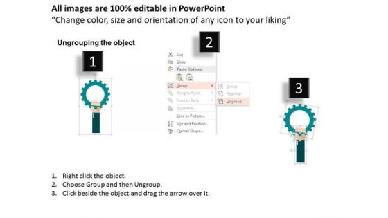 Gears For Competitive Analysis Model PowerPoint Template