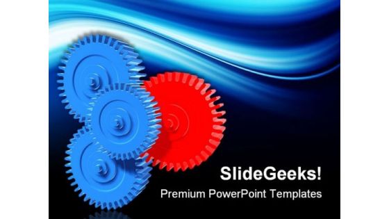 Gears Industrial PowerPoint Templates And PowerPoint Backgrounds 0411