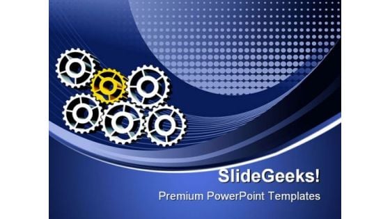 Gears Industrial PowerPoint Templates And PowerPoint Backgrounds 0511