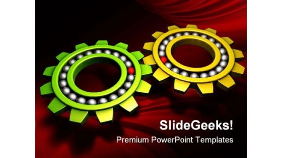 Gears Industrial PowerPoint Templates And PowerPoint Backgrounds 0811