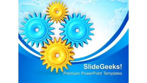Gears Metaphor PowerPoint Templates And PowerPoint Themes 0512