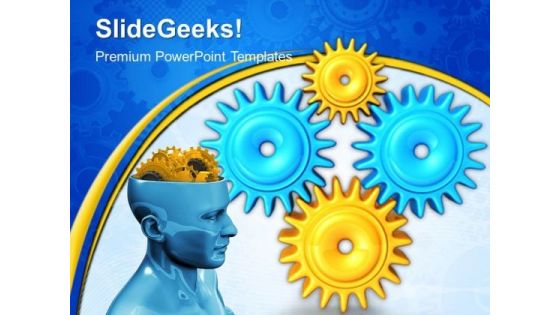 Gears Mind Industrial PowerPoint Templates And PowerPoint Themes 0412