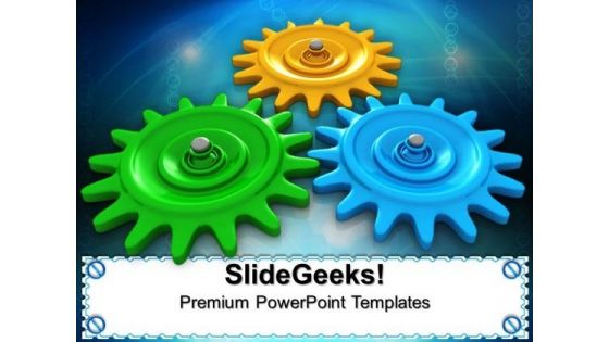 Gears Process Gearwheels PowerPoint Templates And PowerPoint Themes 0512