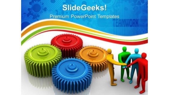 Gears Process Teamwork PowerPoint Templates And PowerPoint Themes 0612