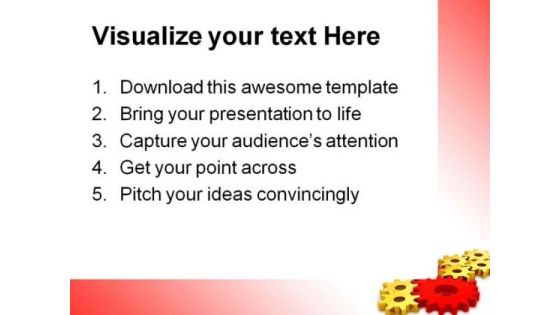 Gears Success Concept Industrial PowerPoint Themes And PowerPoint Slides 0411