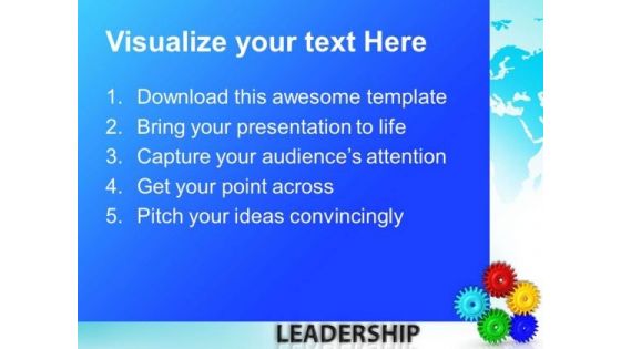 Gears Success Leadership PowerPoint Templates And PowerPoint Themes 0312
