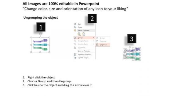 Gears Tags With Thumb Up Hands Icons PowerPoint Template