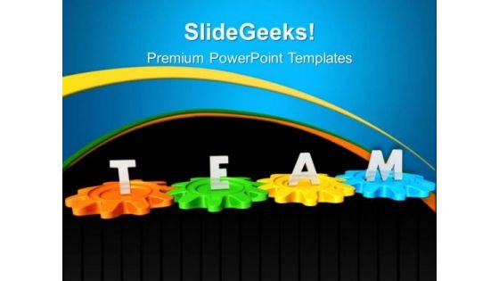 Gears Team Business PowerPoint Templates And PowerPoint Themes 0312