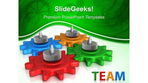 Gears Team Business PowerPoint Templates And PowerPoint Themes 0512