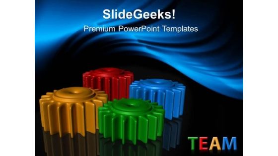 Gears Team Communication PowerPoint Templates And PowerPoint Themes 0312