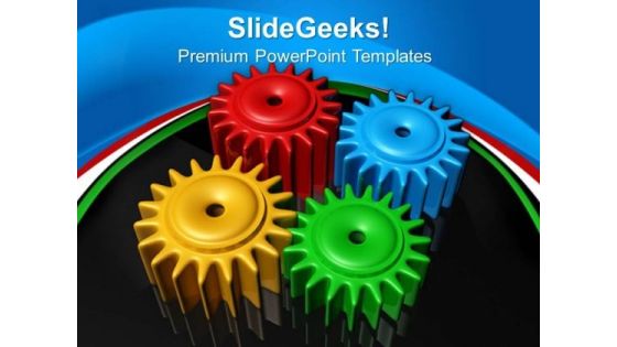 Gears Team Communication PowerPoint Templates And PowerPoint Themes 0512