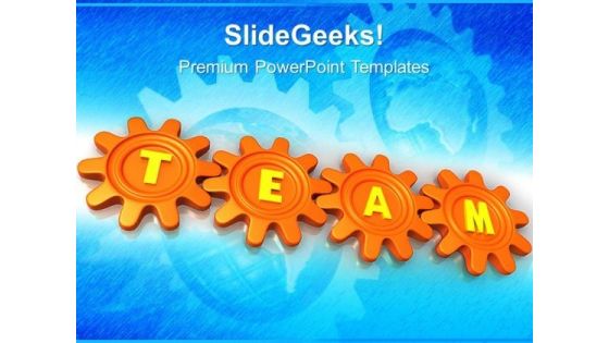Gears Team Symbol PowerPoint Templates And PowerPoint Themes 0512