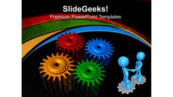 Gears Teamwork Help Signs PowerPoint Templates And PowerPoint Themes 0612