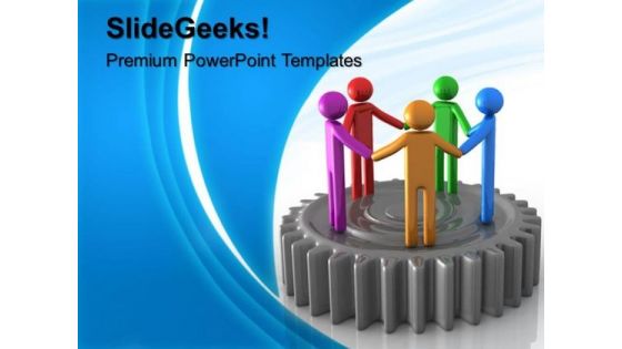 Gears Teamwork Leadership PowerPoint Templates And PowerPoint Themes 0512