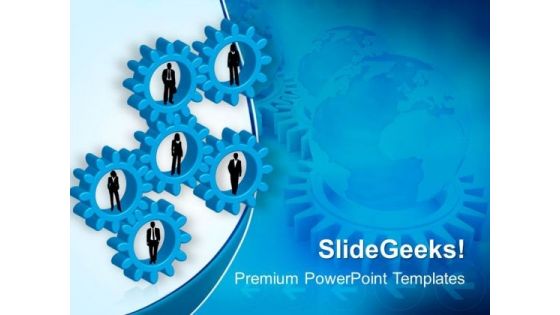 Gears Teamwork PowerPoint Templates And PowerPoint Themes 0412