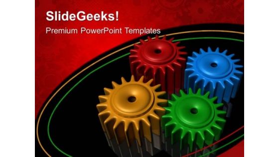 Gears Teamwork PowerPoint Templates And PowerPoint Themes 0512