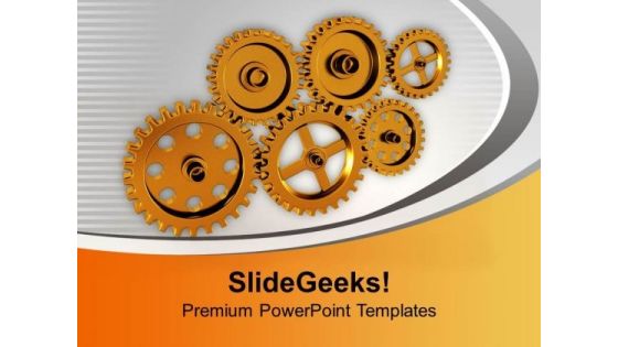 Gears The Business Process PowerPoint Templates Ppt Backgrounds For Slides 0613