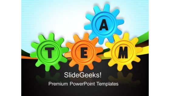 Gears With Team Industrial PowerPoint Templates And PowerPoint Themes 0212