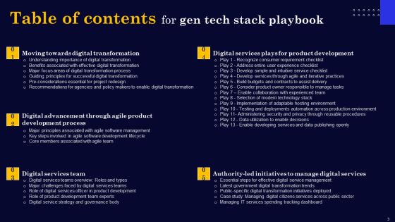 Gen Tech Stack Playbook Ppt PowerPoint Presentation Complete Deck With Slides Slide03