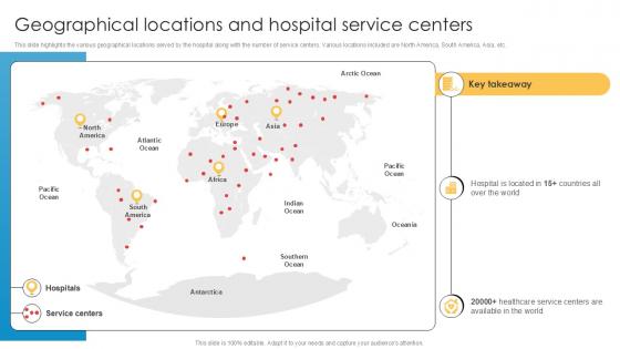Geographical Locations And Hospital Service Centers Implementation Of Online Ppt Slides Geographical Locations And Hospital Service Centers Implementation Of Online Ppt Slides