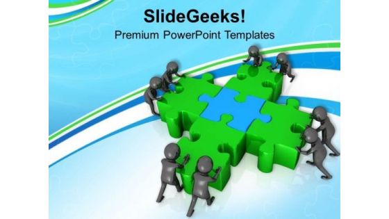 Get Best Solution With Team Effort PowerPoint Templates Ppt Backgrounds For Slides 0713