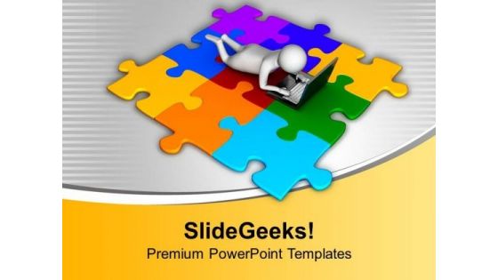 Get The Solution Through Internet PowerPoint Templates Ppt Backgrounds For Slides 0713