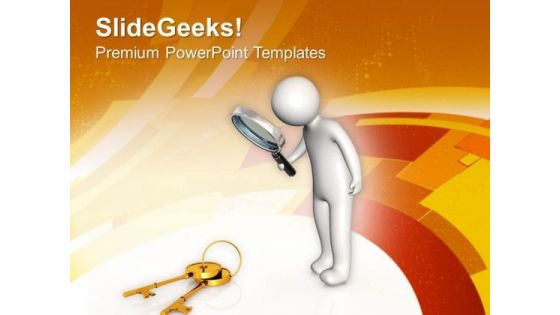 Get The Success Key For Business PowerPoint Templates Ppt Backgrounds For Slides 0713